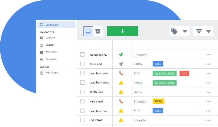 Leads Inbox Pipedrive CRM. Zdroj: pipedrive.com